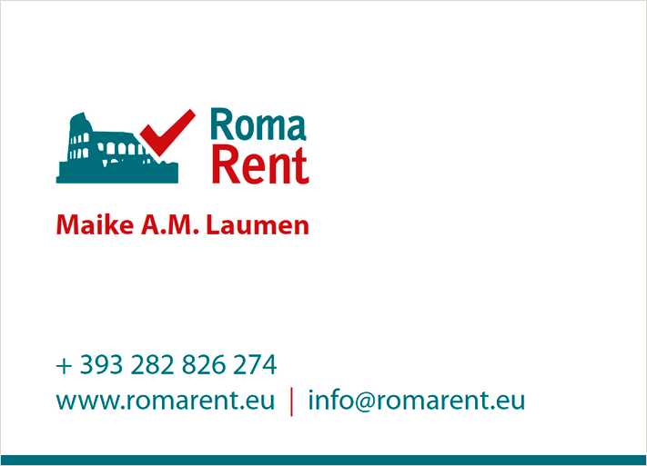 Roma Rent vist card back